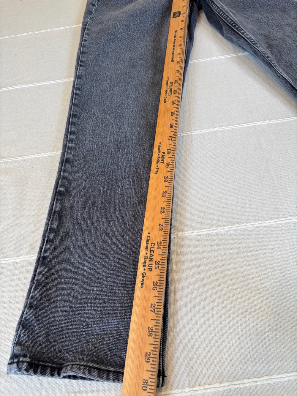 Abercrombie & Fitch Curve Love 90s Straight Jeans Women’s 26R Gray Wash mid rise - Picture 5 of 9